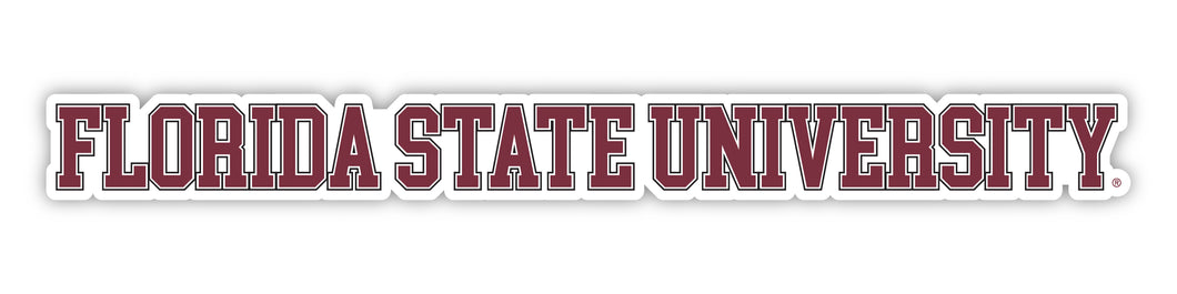 Florida State Seminoles Officially Licensed College Text Vinyl Decal – White, Clear and Holographic