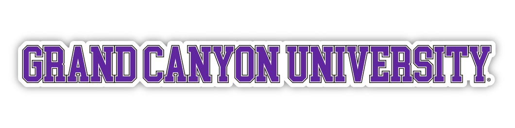 Grand Canyon University Lopes Officially Licensed College Text Vinyl Decal – White, Clear and Holographic