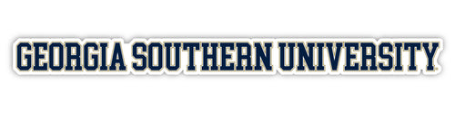 Georgia Southern Eagles Officially Licensed College Text Vinyl Decal – White, Clear and Holographic