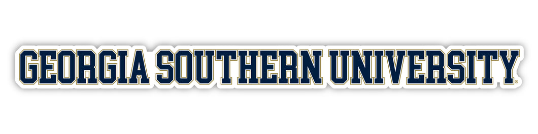Georgia Southern Eagles Officially Licensed College Text Vinyl Decal – White, Clear and Holographic