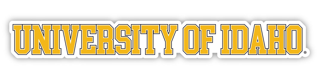 Idaho Vandals Officially Licensed College Text Vinyl Decal – White, Clear and Holographic