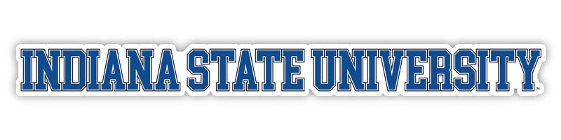 Indiana State University Officially Licensed College Text Vinyl Decal – White, Clear and Holographic