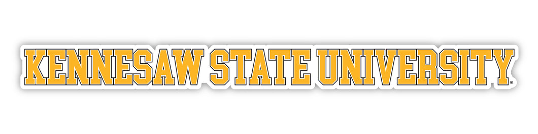 Kennesaw State University Officially Licensed College Text Vinyl Decal – White, Clear and Holographic
