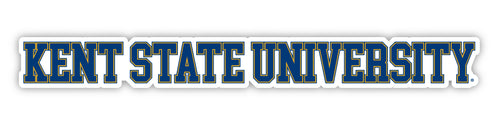 Kent State University Officially Licensed College Text Vinyl Decal – White, Clear and Holographic