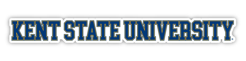 Kent State University Officially Licensed College Text Vinyl Decal – White, Clear and Holographic