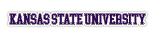 Kansas State Wildcats Officially Licensed College Text Vinyl Decal – White, Clear and Holographic