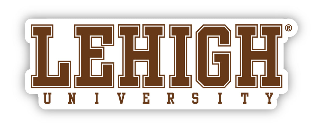 Lehigh University Mountain Hawks Officially Licensed College Text Vinyl Decal – White, Clear and Holographic
