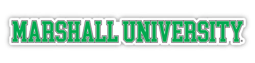 Marshall Thundering Herd Officially Licensed College Text Vinyl Decal – White, Clear and Holographic
