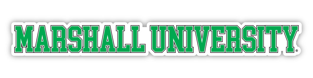 Marshall Thundering Herd Officially Licensed College Text Vinyl Decal – White, Clear and Holographic