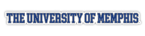 Memphis Tigers Officially Licensed College Text Vinyl Decal – White, Clear and Holographic