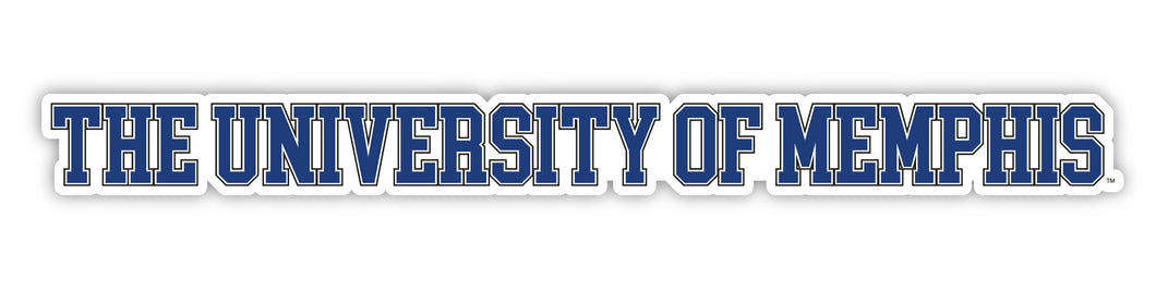 Memphis Tigers Officially Licensed College Text Vinyl Decal – White, Clear and Holographic