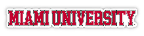 Miami University of Ohio Officially Licensed College Text Vinyl Decal – White, Clear and Holographic