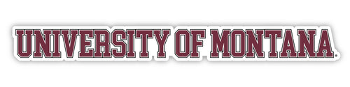 Montana University Officially Licensed College Text Vinyl Decal – White, Clear and Holographic
