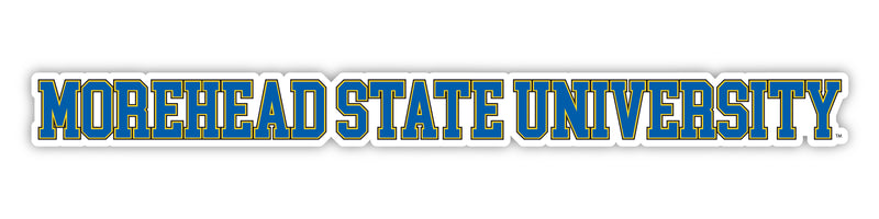 Morehead State University Officially Licensed College Text Vinyl Decal – White, Clear and Holographic