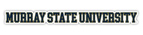 Murray State University Officially Licensed College Text Vinyl Decal – White, Clear and Holographic
