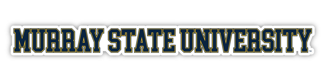 Murray State University Officially Licensed College Text Vinyl Decal – White, Clear and Holographic