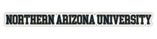 Northern Arizona University Officially Licensed College Text Vinyl Decal – White, Clear and Holographic