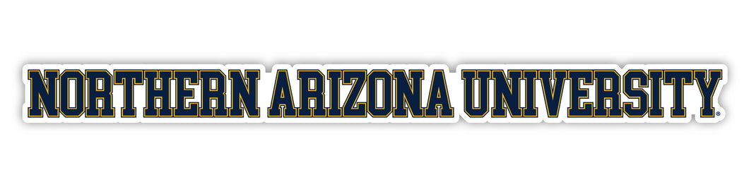 Northern Arizona University Officially Licensed College Text Vinyl Decal – White, Clear and Holographic