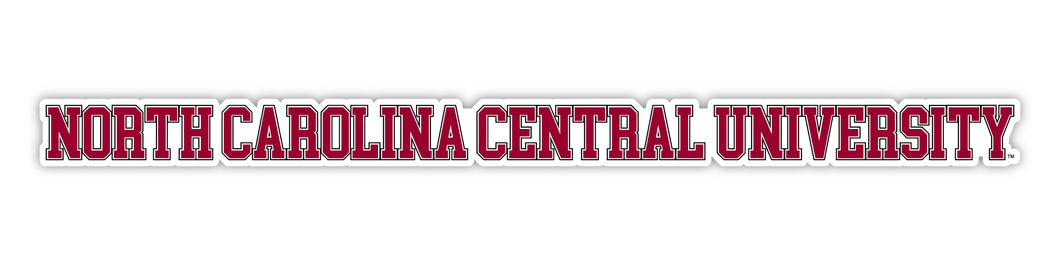 North Carolina Central Eagles Officially Licensed College Text Vinyl Decal – White, Clear and Holographic