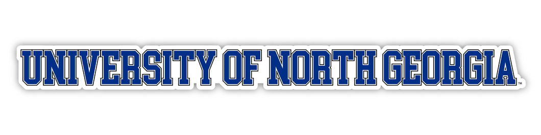 North Georgia Nighthawks Officially Licensed College Text Vinyl Decal – White, Clear and Holographic