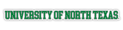 North Texas Officially Licensed College Text Vinyl Decal – White, Clear and Holographic