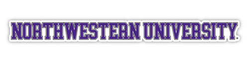 Northwestern University Wildcats Officially Licensed College Text Vinyl Decal – White, Clear and Holographic