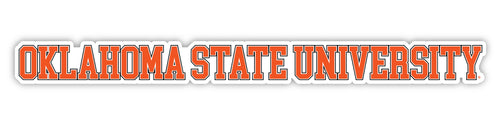 Oklahoma State Cowboys Officially Licensed College Text Vinyl Decal – White, Clear and Holographic