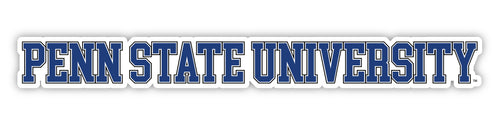 Penn State Nittany Lions Officially Licensed College Text Vinyl Decal – White, Clear and Holographic