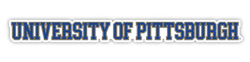 Pittsburgh Panthers Officially Licensed College Text Vinyl Decal – White, Clear and Holographic