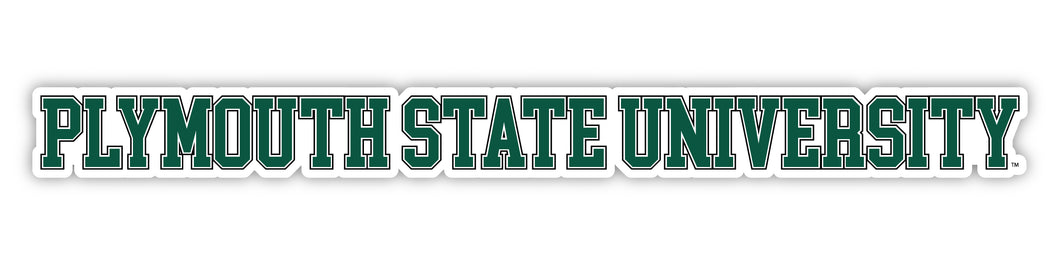 Plymouth State University Officially Licensed College Text Vinyl Decal – White, Clear and Holographic