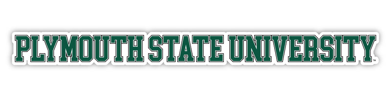 Plymouth State University Officially Licensed College Text Vinyl Decal – White, Clear and Holographic