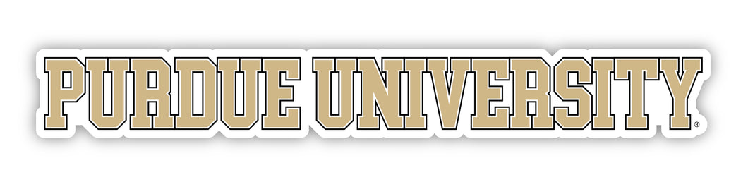 Purdue Boilermakers Officially Licensed College Text Vinyl Decal – White, Clear and Holographic