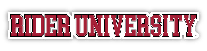 Rider University Broncs Officially Licensed College Text Vinyl Decal – White, Clear and Holographic