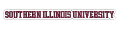 Southern Illinois Salukis Officially Licensed College Text Vinyl Decal – White, Clear and Holographic