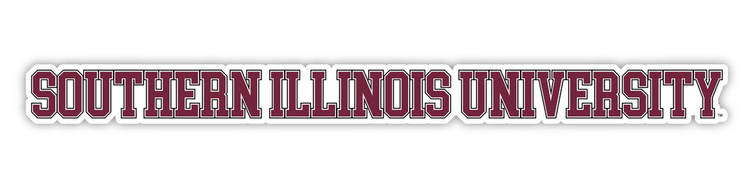 Southern Illinois Salukis Officially Licensed College Text Vinyl Decal – White, Clear and Holographic
