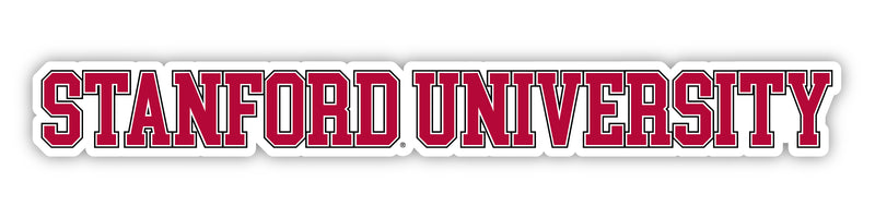 Stanford University Officially Licensed College Text Vinyl Decal – White, Clear and Holographic