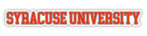 Syracuse Orange Officially Licensed College Text Vinyl Decal – White, Clear and Holographic