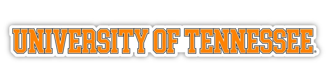 Tennessee Knoxville Volunteers Officially Licensed College Text Vinyl Decal – White, Clear and Holographic