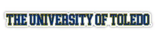 Toledo Rockets Officially Licensed College Text Vinyl Decal – White, Clear and Holographic