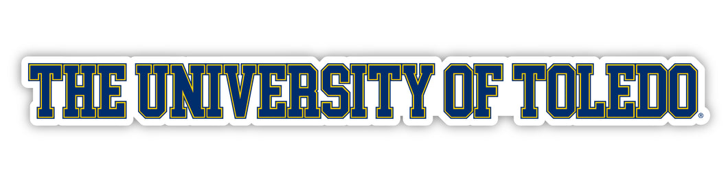 Toledo Rockets Officially Licensed College Text Vinyl Decal – White, Clear and Holographic