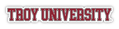 Troy University Officially Licensed College Text Vinyl Decal – White, Clear and Holographic
