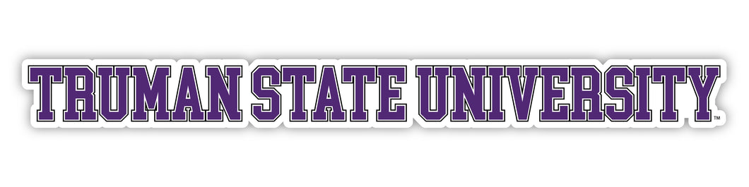 Truman State University Officially Licensed College Text Vinyl Decal – White, Clear and Holographic