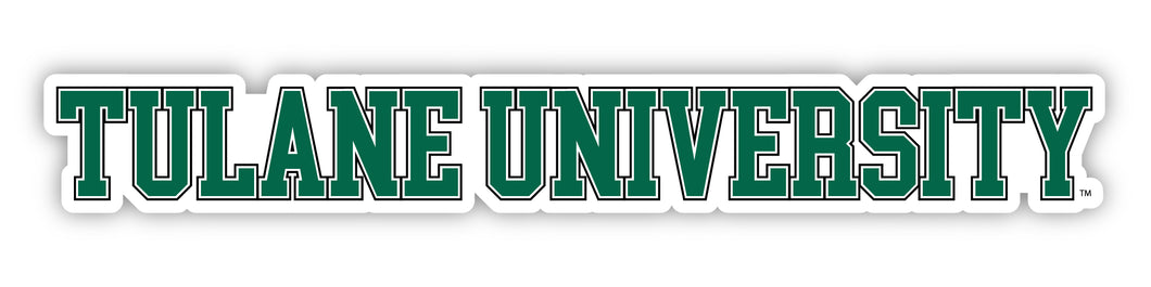 Tulane University Green Wave Officially Licensed College Text Vinyl Decal – White, Clear and Holographic