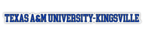 Texas A&M Kingsville Javelinas Officially Licensed College Text Vinyl Decal – White, Clear and Holographic
