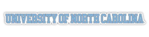 UNC Tar Heels Officially Licensed College Text Vinyl Decal – White, Clear and Holographic