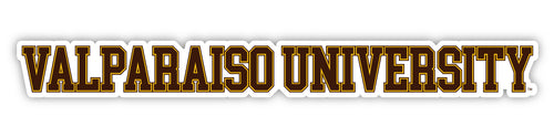 Valparaiso University Officially Licensed College Text Vinyl Decal – White, Clear and Holographic