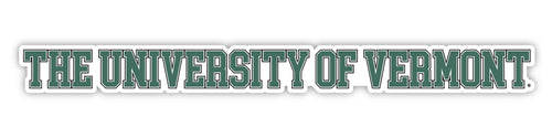 Vermont Catamounts Officially Licensed College Text Vinyl Decal – White, Clear and Holographic