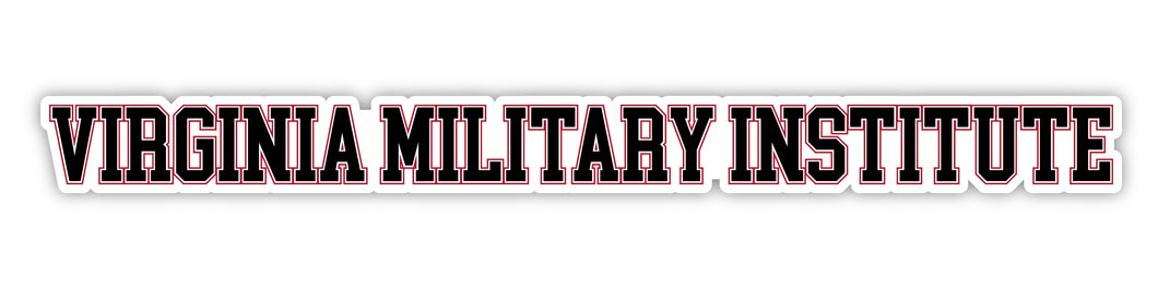 VMI Keydets Officially Licensed College Text Vinyl Decal – White, Clear and Holographic