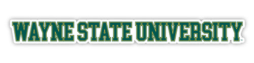 Wayne State Officially Licensed College Text Vinyl Decal – White, Clear and Holographic