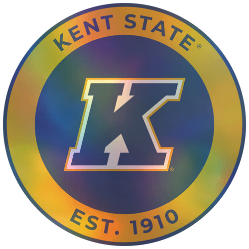 Kent State University 8-Inch Holographic Vinyl Decal Sticker Officially Licensed Collegiate Product 4-Pack
